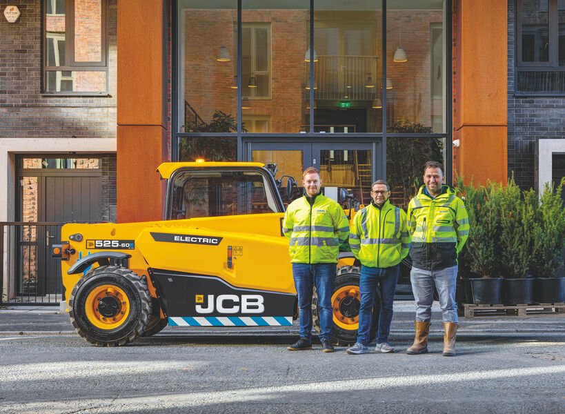 JCB純電動(dòng)伸縮臂叉裝車525-60E批量銷售！